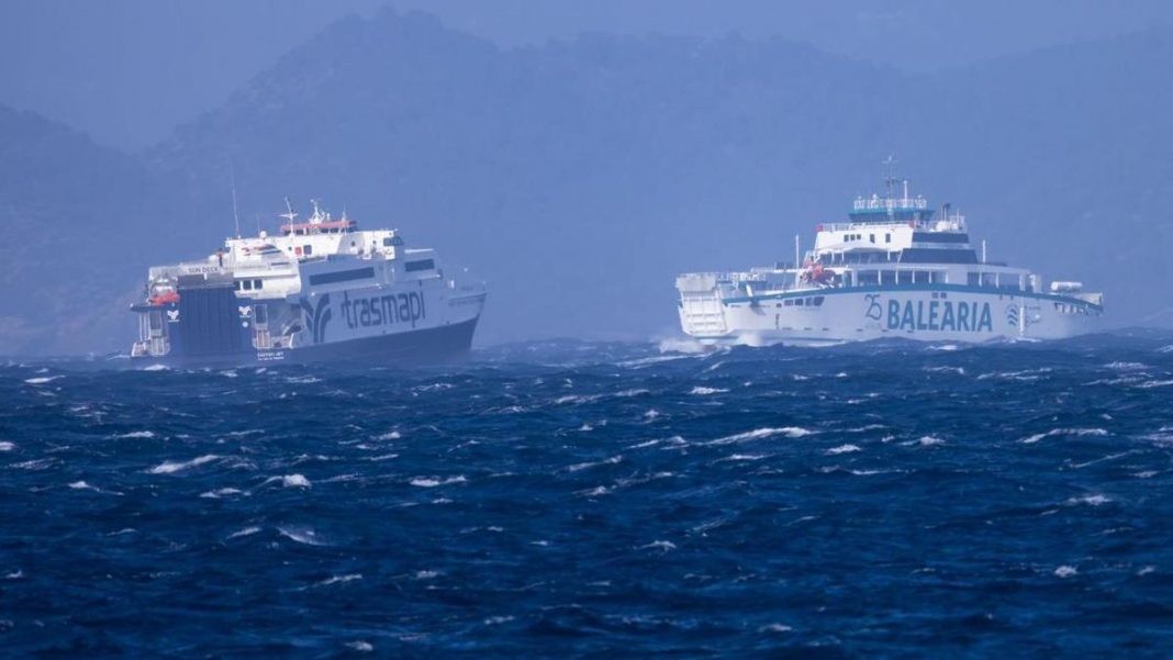 Seven maritime routes between Ibiza and Formentera cancelled due to the storm