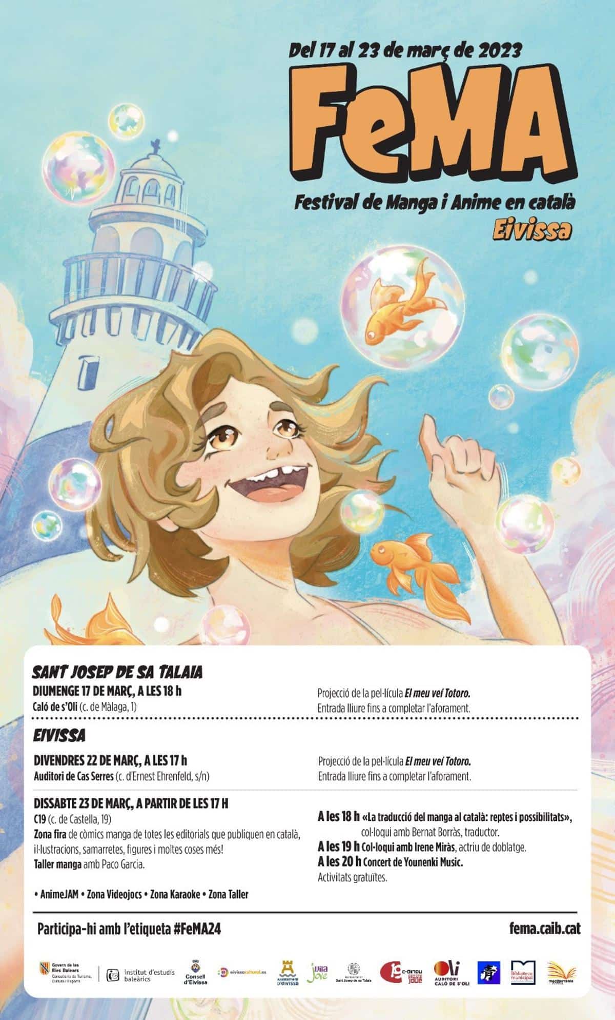 Program of the 'Festival de Manga i Anime en català' in Ibiza