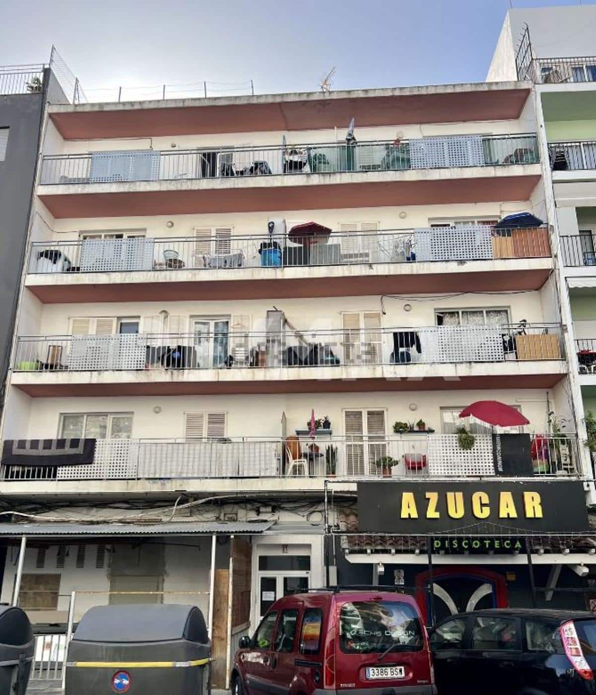 Facade of the building for sale in Ibiza