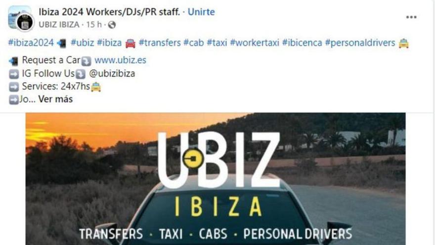 The pirate cab group Ubiz returns to deploy one more summer in Ibiza