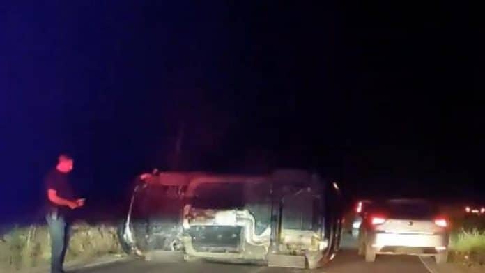 26725596-eddb-4541-9aa6-ac17ec59e71f_16-9-aspect-ratio_default_0.jpg ACCIDENTS IN IBIZA : A driver overturns his car after losing control on the Sant Josep road
