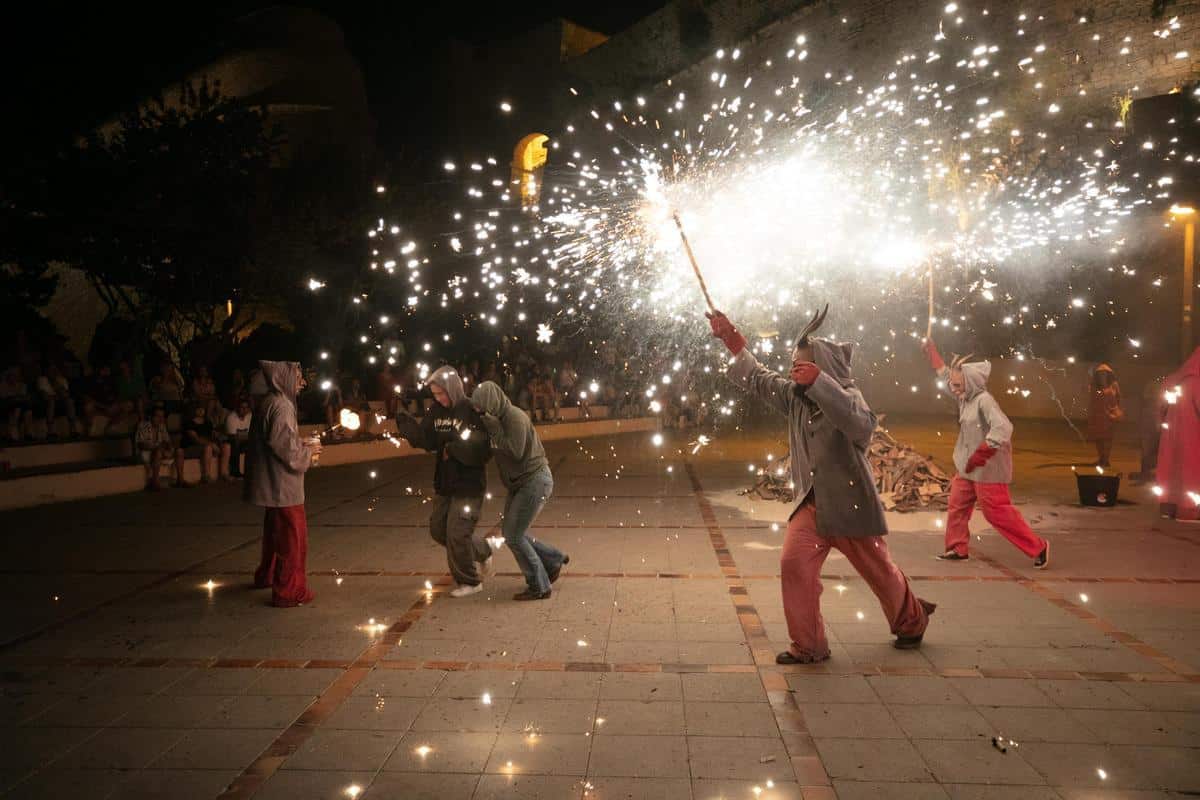 Party For La Nit De Sant Joan In Different Places Of The Islands