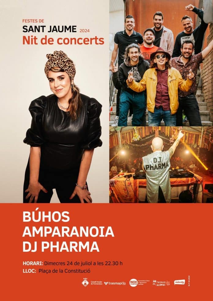 Fiestas Formentera : The Nit de Concerts will be the protagonist of the Sant Jaume festivities