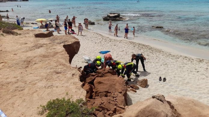 Two-month-old baby girl killed by rockslide on beach