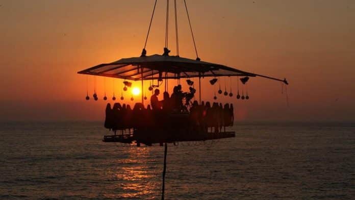 Dine 50 meters off the ground at this new restaurant in Ibiza