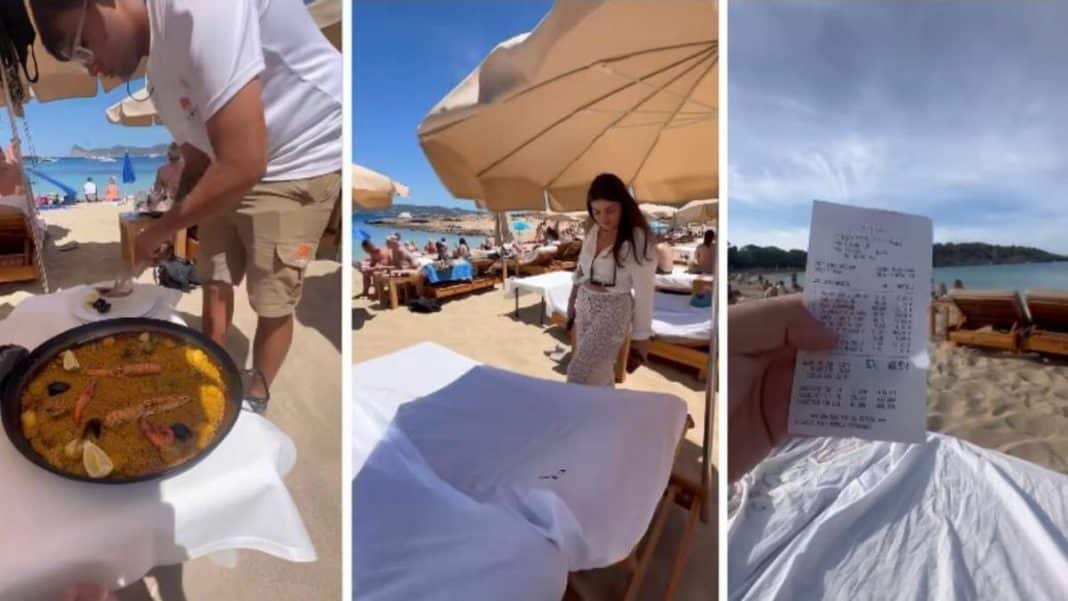 PRICES RESTAURANTS IBIZA | A tourist on the bill of a beach club in Ibiza: “I spent more on a time on the beach than on the flight”