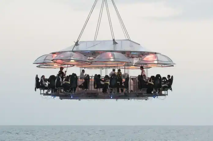 Ibiza in the Sky: savour a delightful dinner elevated 50 metres above the ground