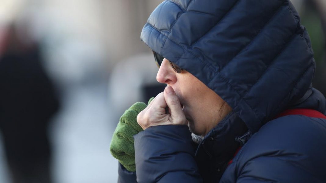 Freezing cold night in Ibiza with temperatures close to 0 degrees Celsius