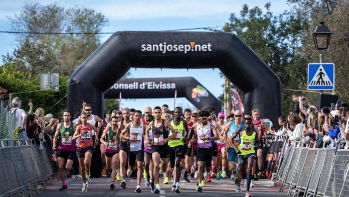 The route of the Ibiza Half Marathon, a spectacular route from Sant Josep to Vara de Rey