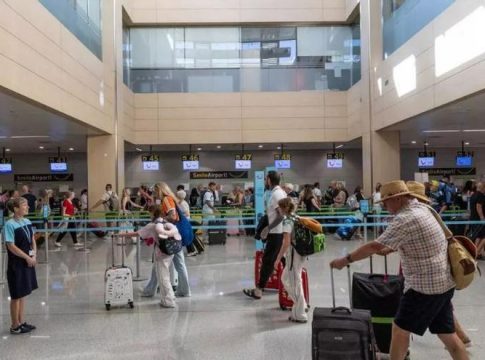 The state of Ibiza airport after the blackout