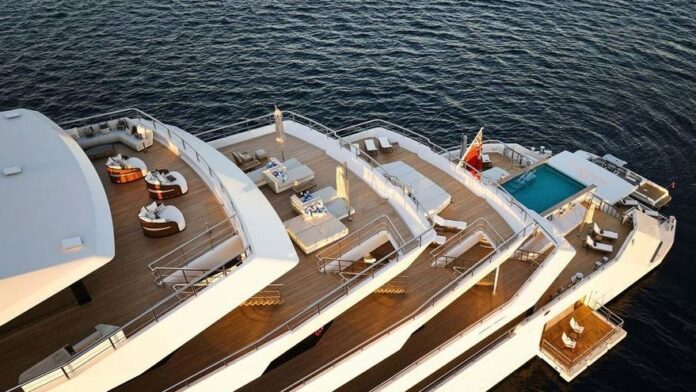 The largest yacht ever built in Spain sails in Ibiza and rents for 3 million per week