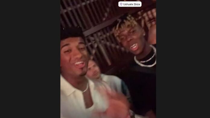 Nico Williams and Adu Ares enjoy Mike Towers concert in Ibiza