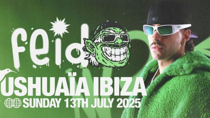 Feid to perform this summer at Ushuaïa Ibiza