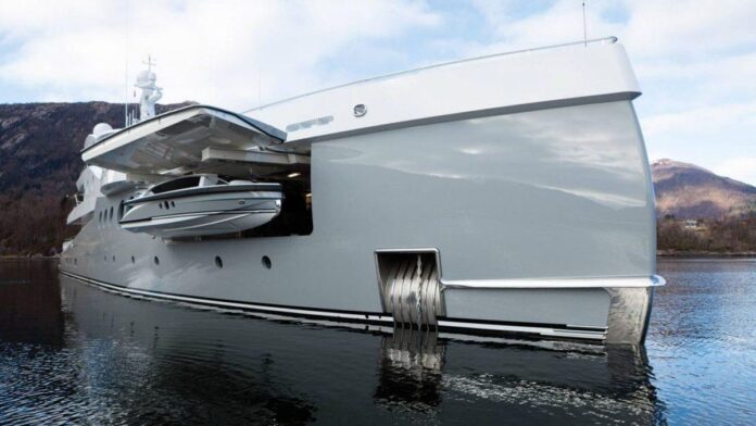 The yacht of one of the world’s largest footwear manufacturers sails in Ibiza’s waters