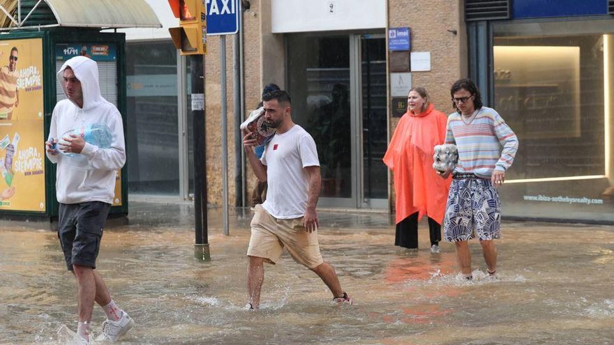 The risk of heavy rains in Ibiza is raised to orange level: the Aemet warns of accumulated rainfall of up to 100 liters