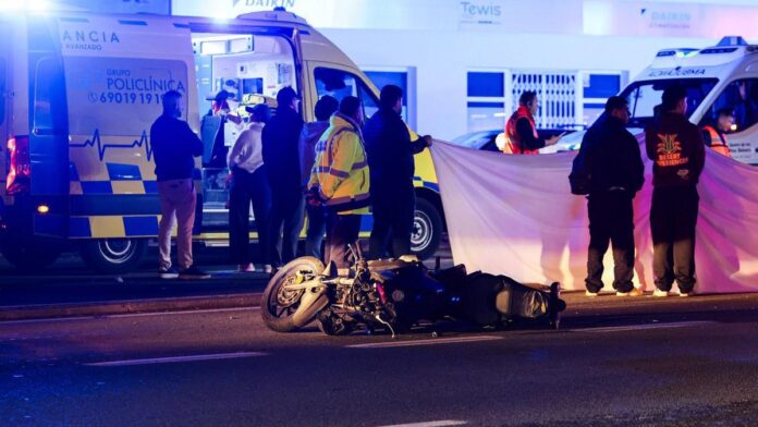 22 year old motorcyclist killed in a traffic accident at the entrance of Ibiza