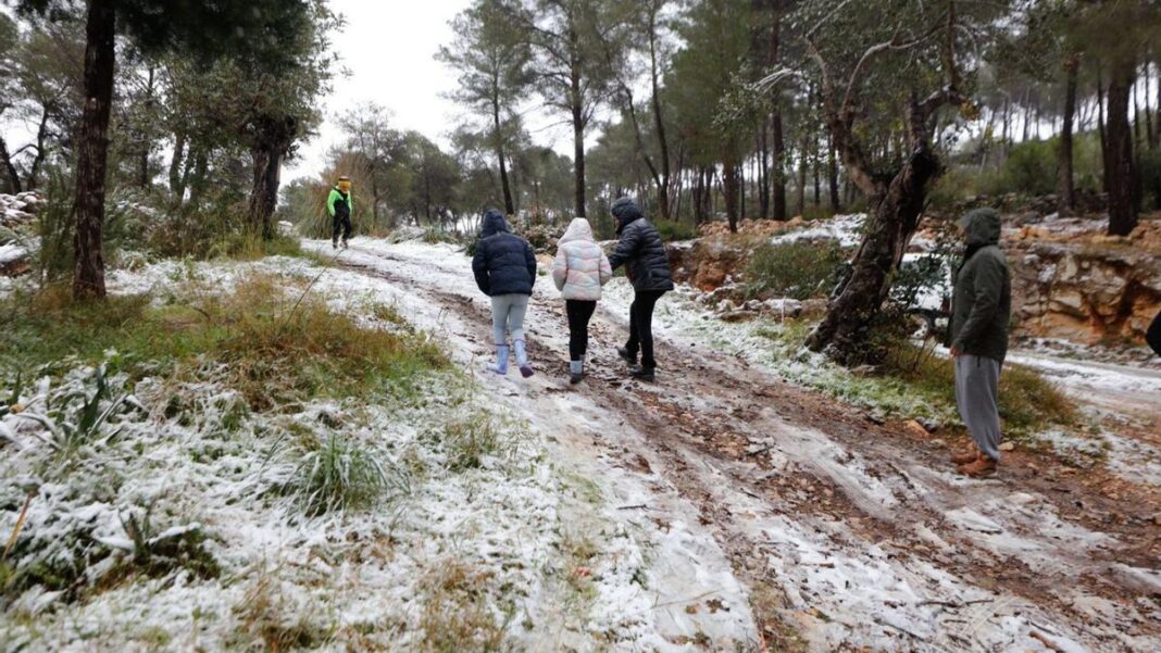 Borrasca Goretti in Spain: could it snow this weekend in Ibiza?