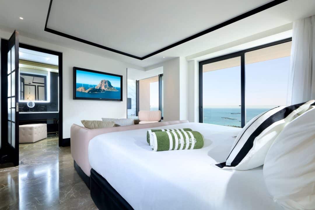 The rooms at Bless Hotel Ibiza are fully equipped.