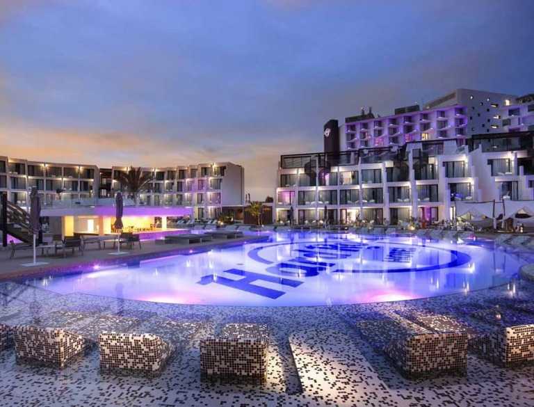 One of the pools at Hard Rock Hotel Ibiza.