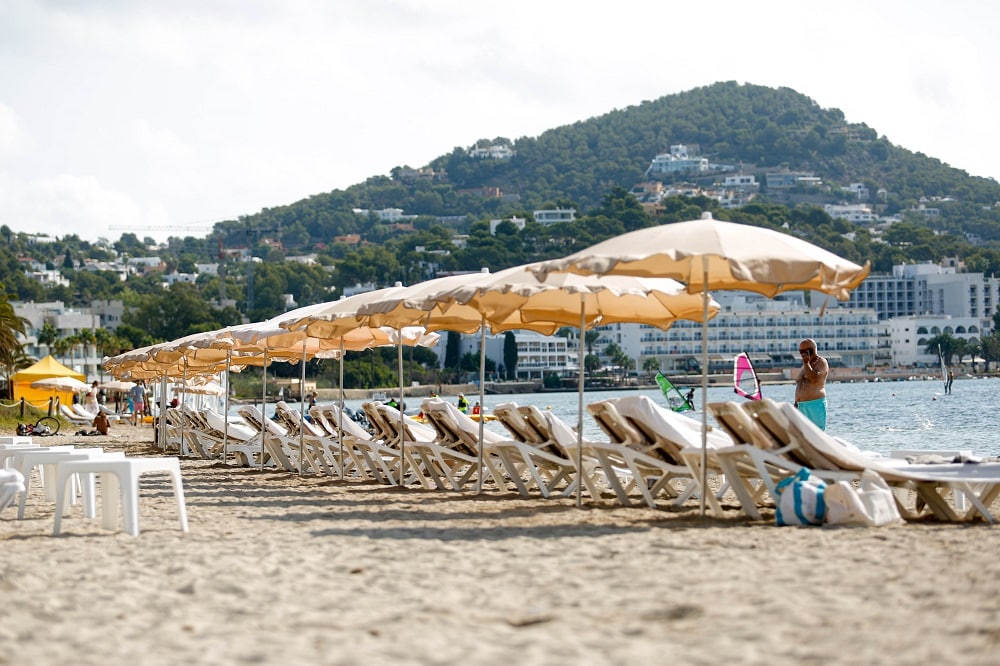 Talamanca, one of the urban beaches in Ibiza Town