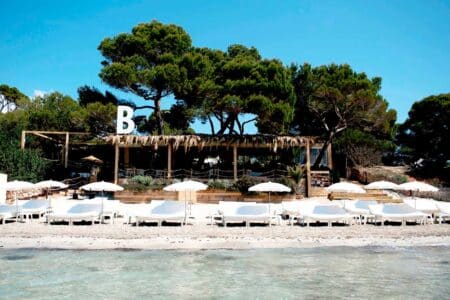 Beso Beach Ibiza at Ses Salines.