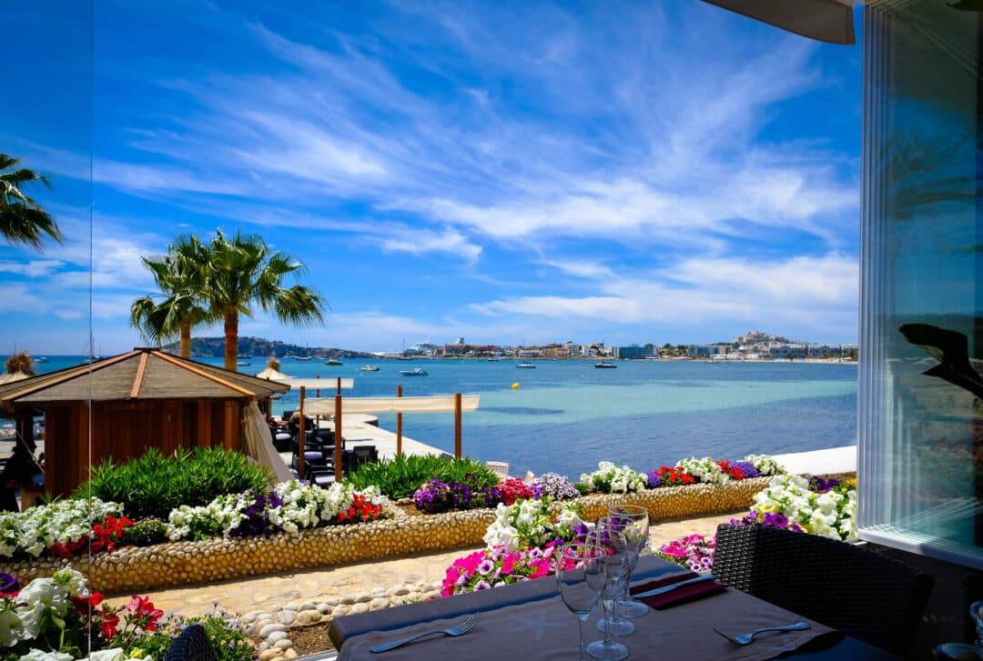 The restaurant at Hotel Ses Figueres has a spectacular terrace. Photo: Sergio G. Cañizares