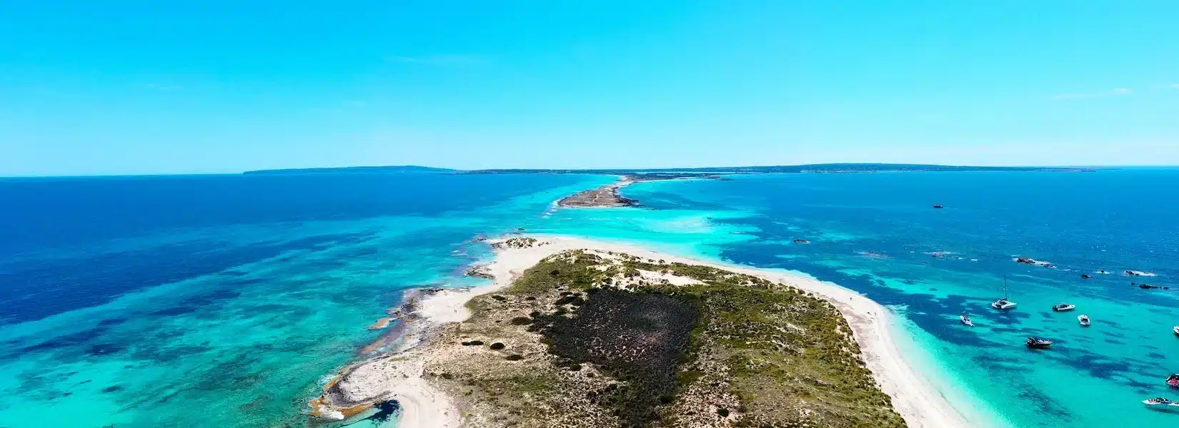 Ses Illetes beach in Formentera.
