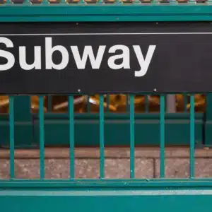 Subway poster.