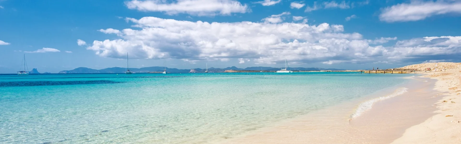 Ses Illetes beach in Formentera