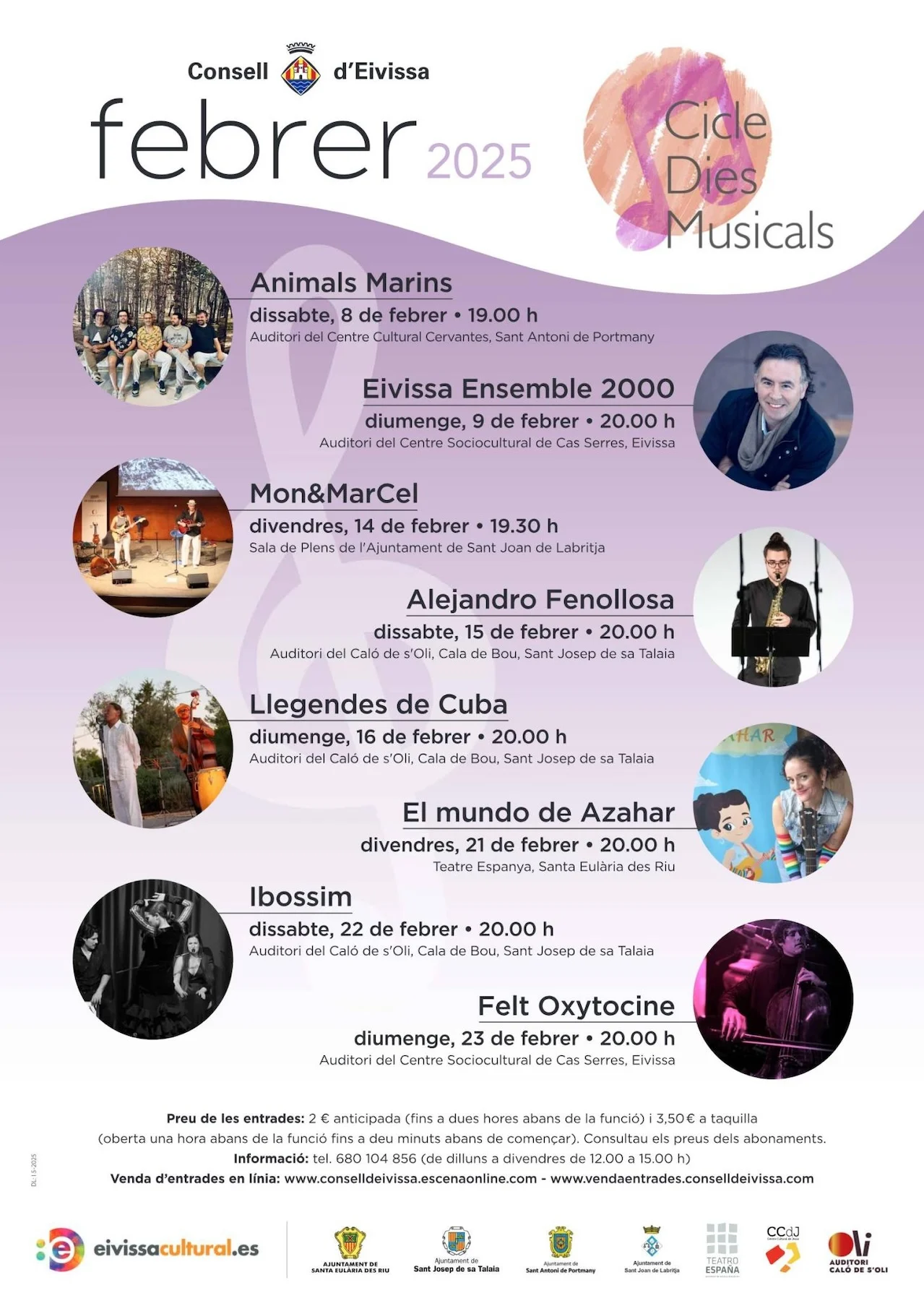 Cicle Dies Musicals february