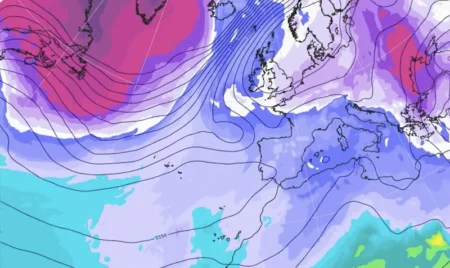 'Beast from the east' in Ibiza