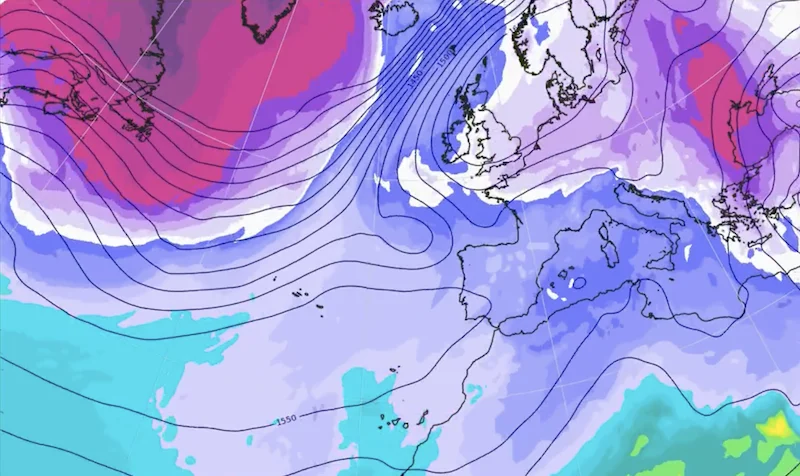 'Beast from the east' in Ibiza