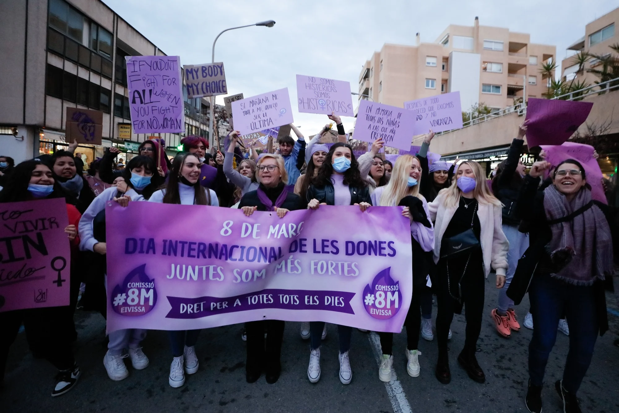 Women's Day demonstration in Ibiza Town.