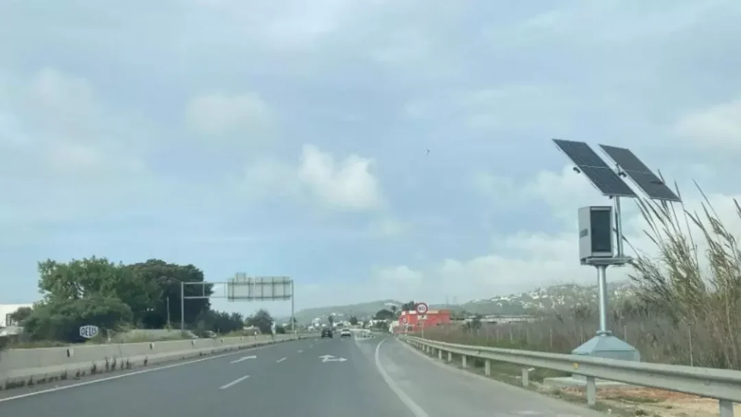 New speed radar in Ibiza
