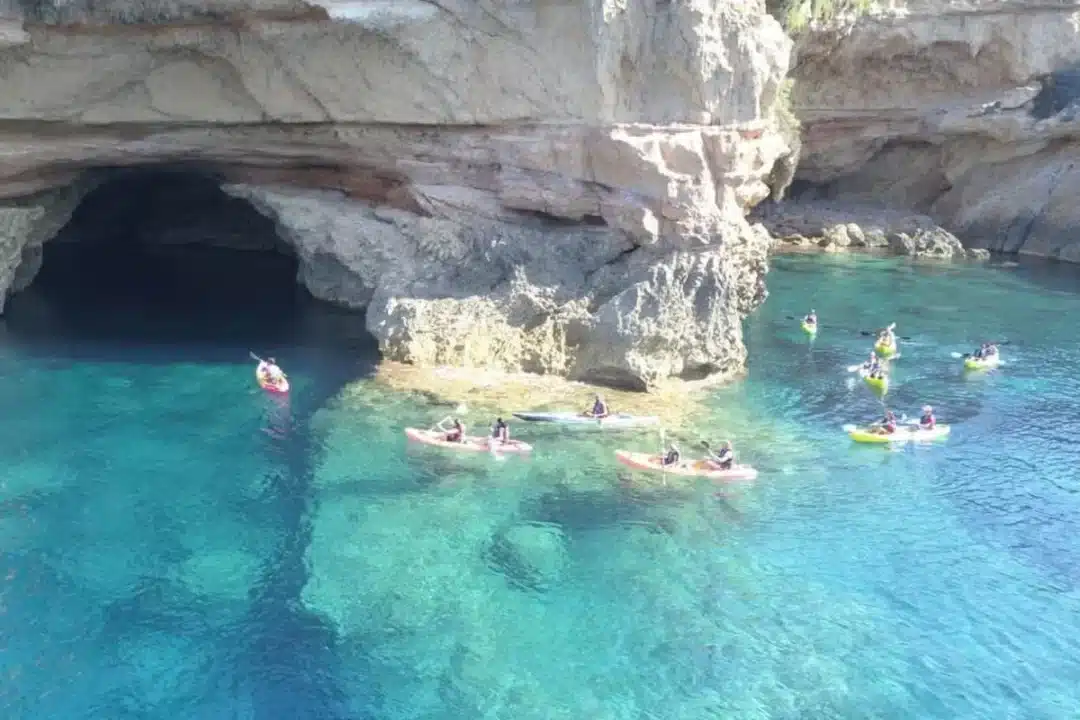 Kayak and snorkel tour through hidden coves