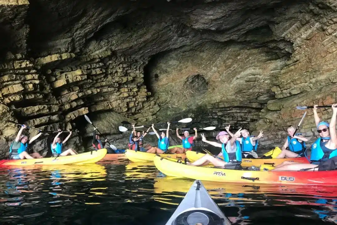 Kayak and snorkel tour through hidden coves