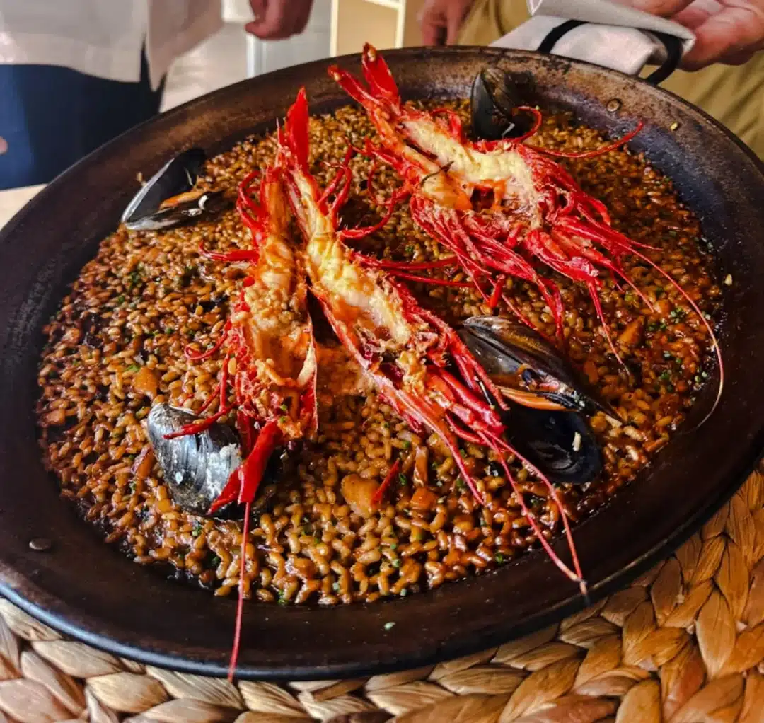 Individual rice dishes are the hallmark of La Boca Junta.