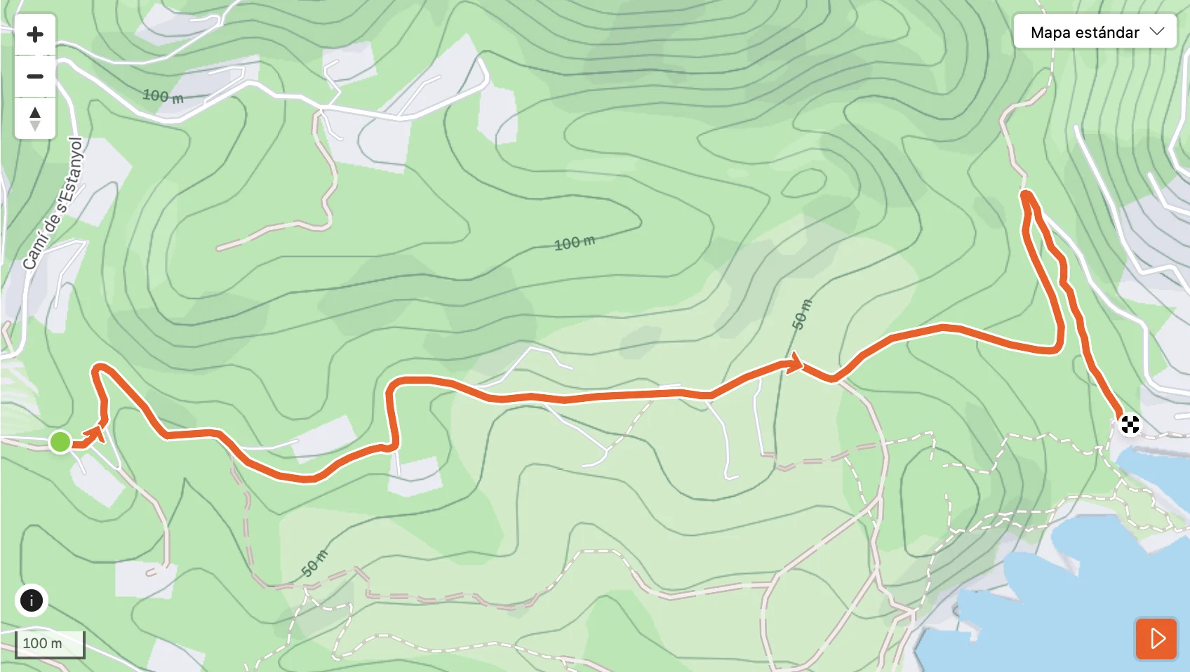 Easy route to Cala Espart