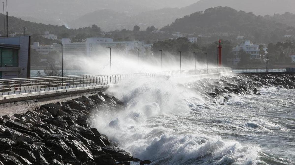 The rain and wind storm is extended to the weekend in Ibiza and Formentera: the yellow alert is maintained until Saturday