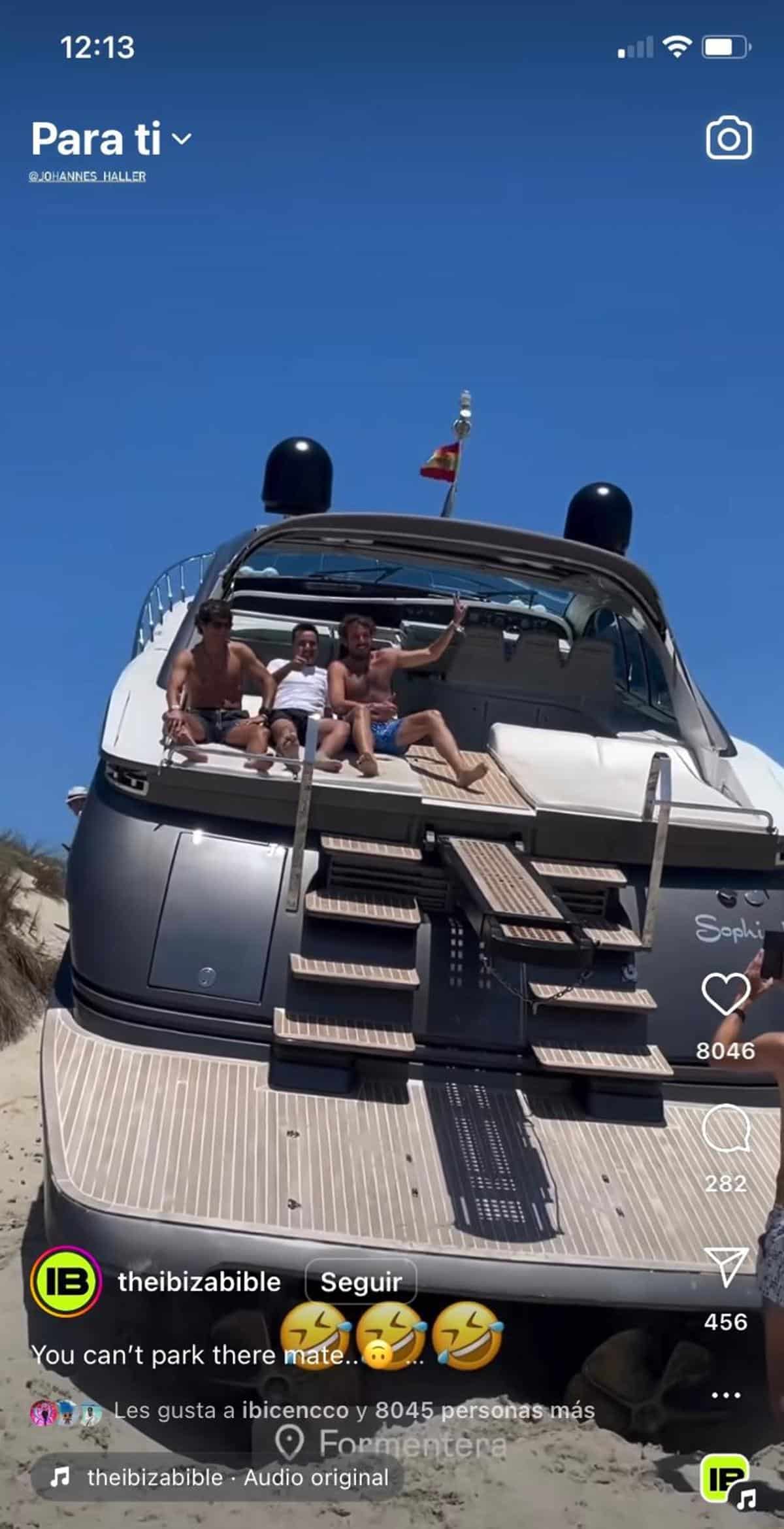 Some friends on the yacht