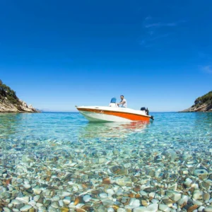 Licence-Free Boat Rental in Ibiza: Explore Hidden Beaches and Secret Coastal Routes from San Antonio