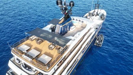Inside Force Blue: The Formula 1-Linked Superyacht Anchored in Ibiza