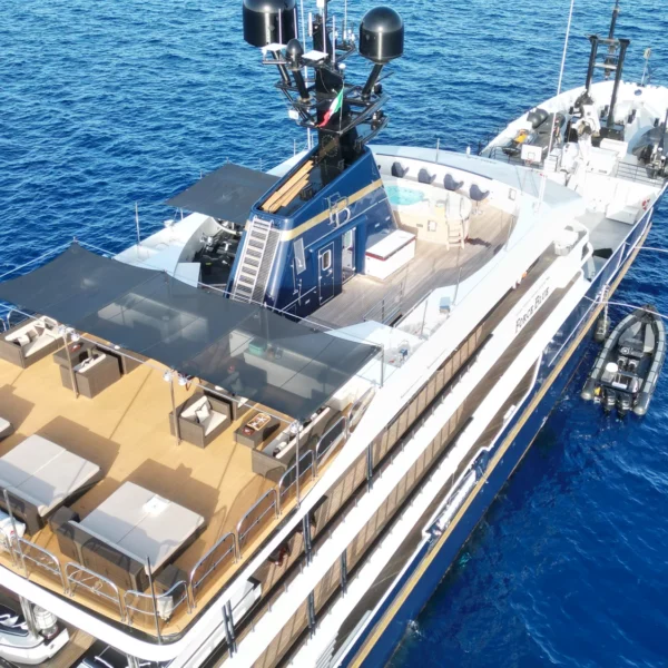Inside Force Blue: The Formula 1-Linked Superyacht Anchored in Ibiza