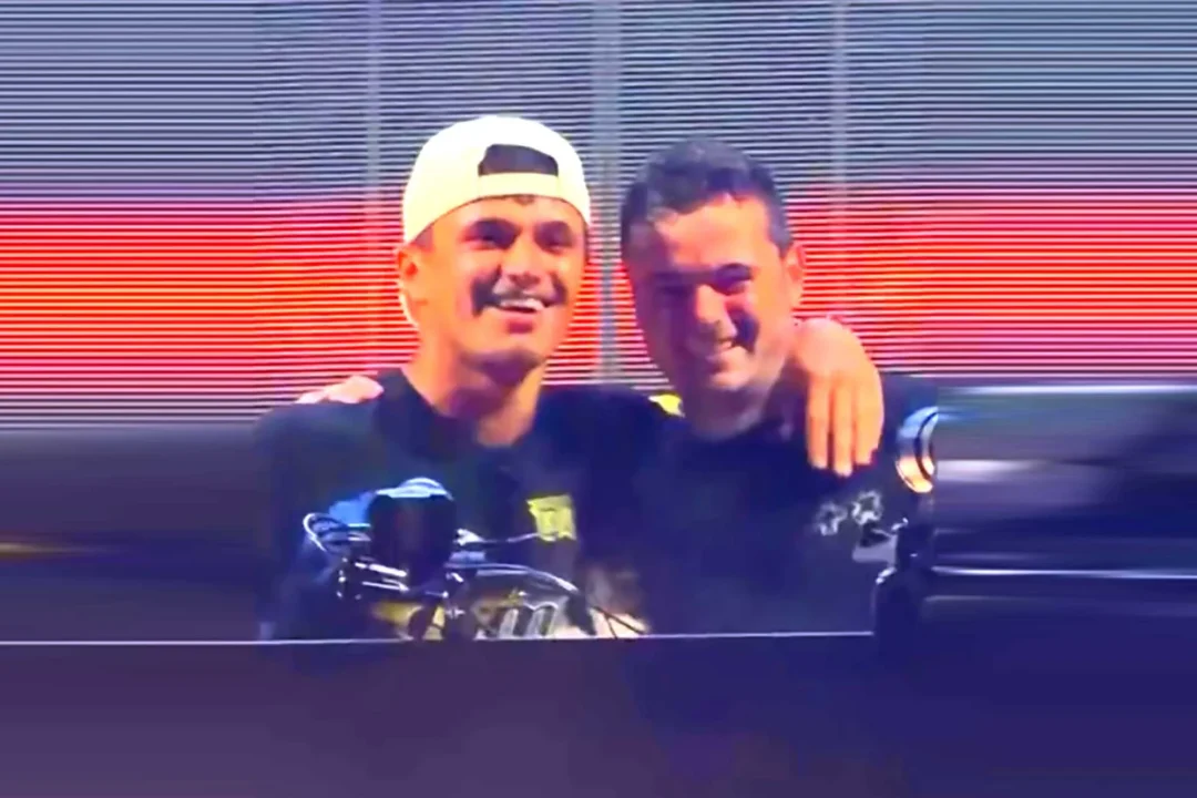Lando Norris and Martin Garrix at Ushuaïa Ibiza. | Instagram screenshot