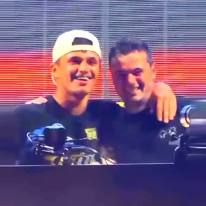 Lando Norris and Martin Garrix at Ushuaïa Ibiza. | Instagram screenshot