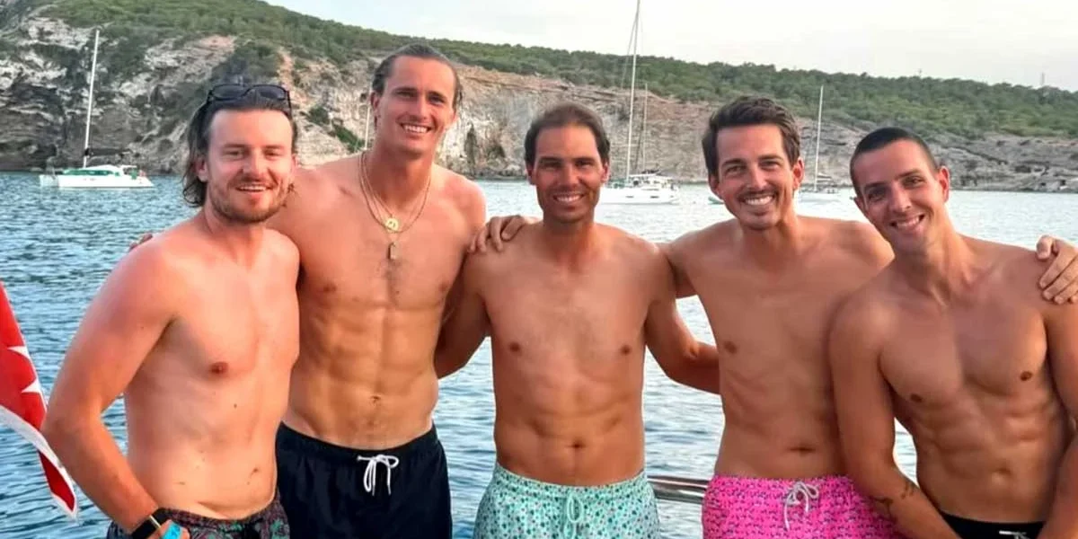 Alexander Zverev with Rafa Nadal and friends | Instagram @saschazverev.world