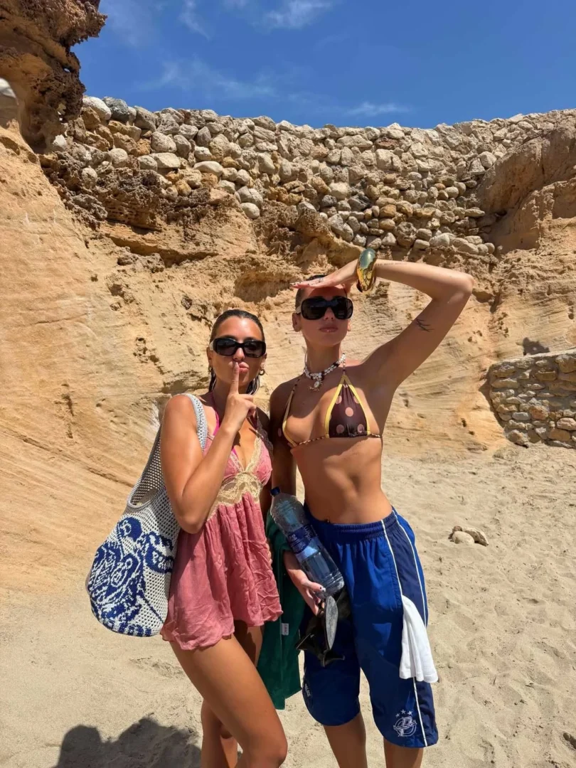 Dua and Rina Lipa enjoying the Ibiza sun. | Instagram Dua Lipa