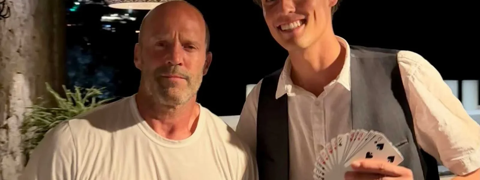 The actor with the illusionist. | @magiciansean