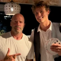 The actor with the illusionist. | @magiciansean