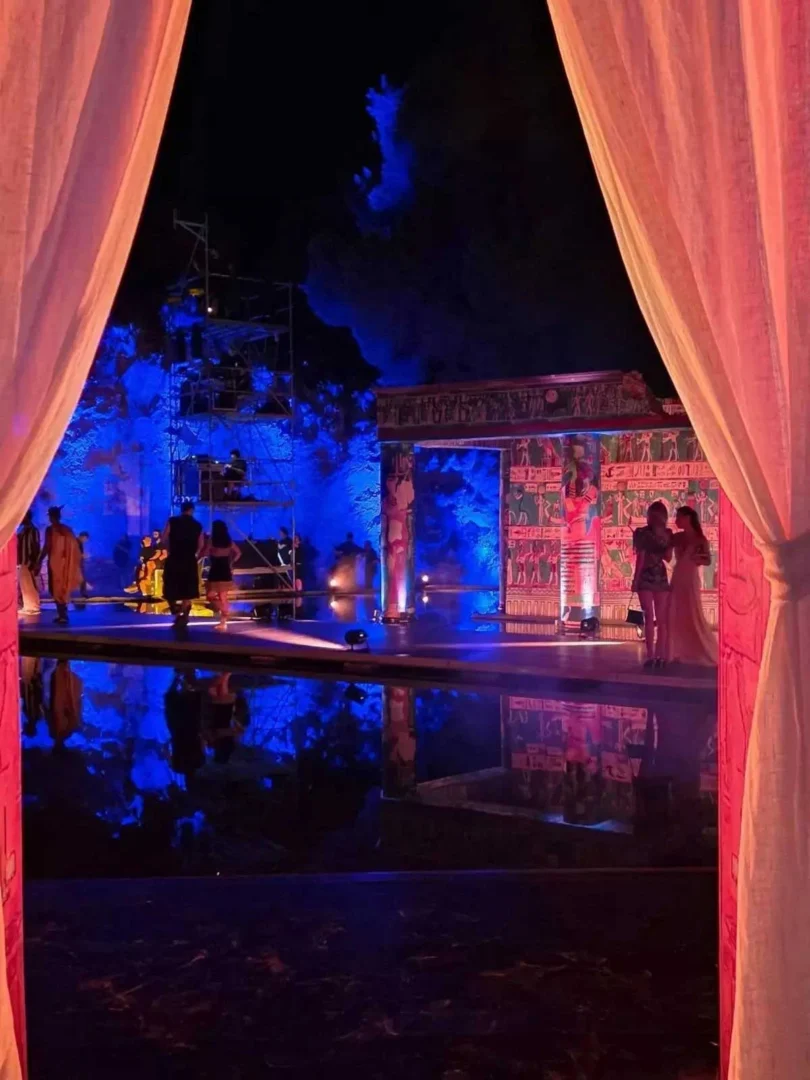 A huge private Egyptian party at Sa Pedrera. | Instagram